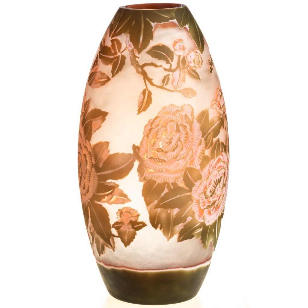 [LA-1822576] Handgefertigte Kameoglas Vase signiert Gallé und Tip Bild 2