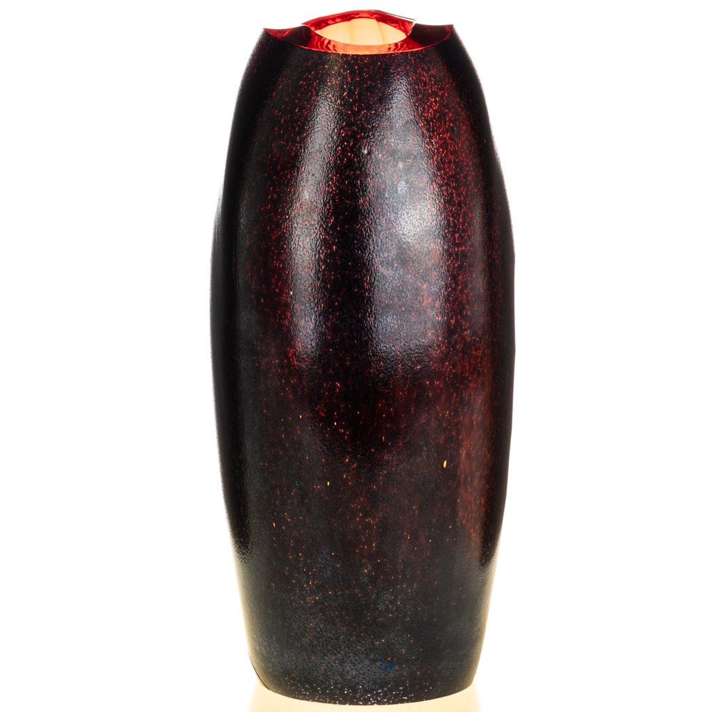 [LA-1822578] Dickwandig mundgeblasene und handgeschliffene Vase Kristallin Bohême Bild 2