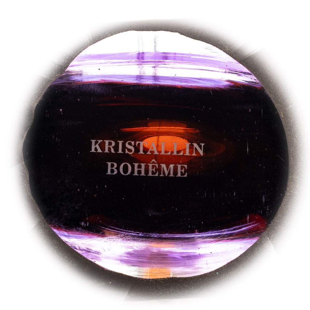 [LA-1822582] Dickwandig mundgeblasene und handgeschliffene Vase Kristallin Bohême Bild 4