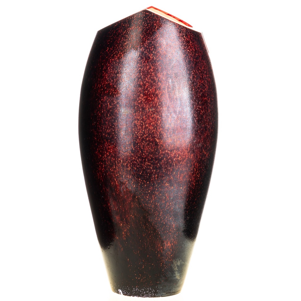 [LA-1822583] Dickwandig mundgeblasene und handgeschliffene Vase Kristallin Bohême Bild 2