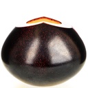 [LA-1822585] Dickwandig mundgeblasene und handgeschliffene Vase Kristallin Bohême Bild 2