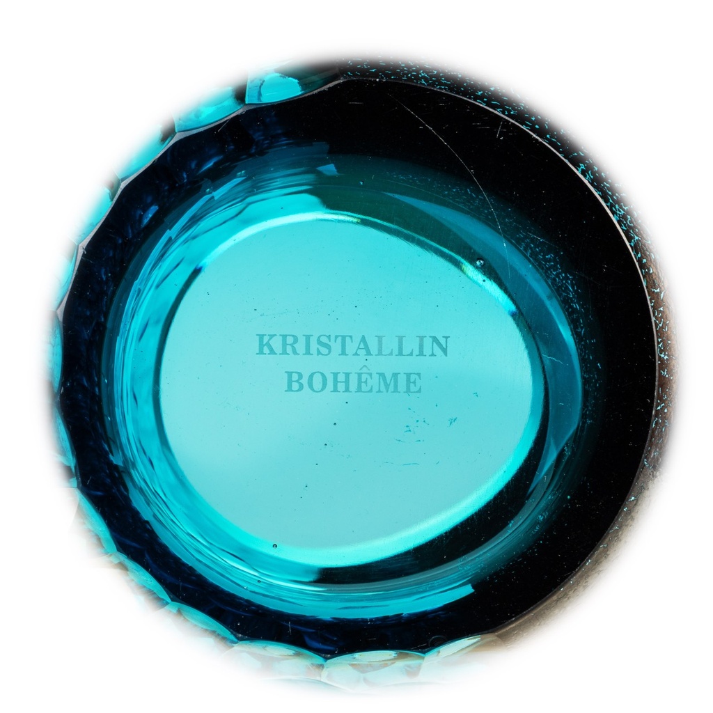 [LA-1822586] Dickwandig mundgeblasene und handgeschliffene Vase Kristallin Bohême Bild 4