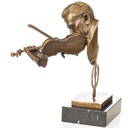 [LA-1822587] Bronzeskulptur Bronzefigur Büste Mann mit Geige Bild 2