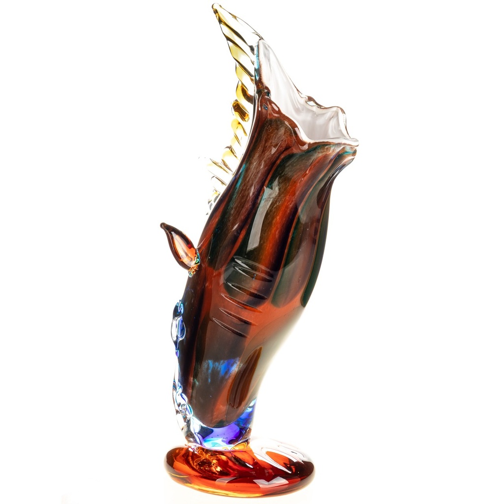 [LA-1822597] Murano-Stil Glas Vase Pferdekopf Bild 2