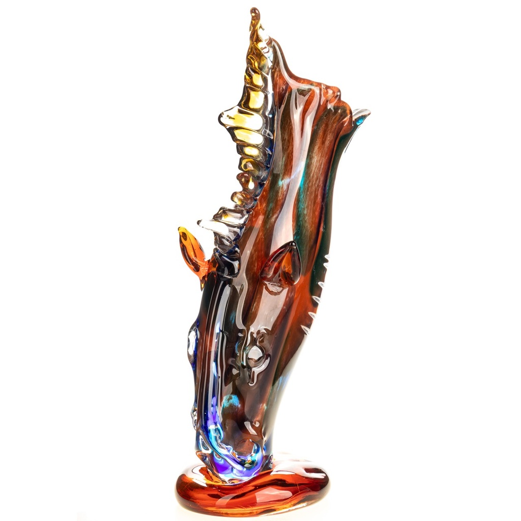 [LA-1822597] Murano-Stil Glas Vase Pferdekopf Bild 4