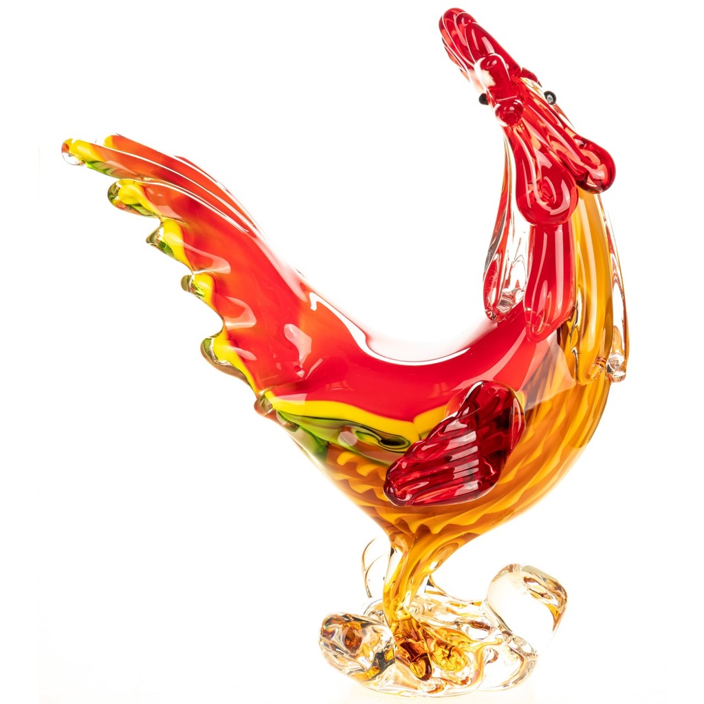 [LA-1822603] Murano-Stil Glas Hahn Bild 4