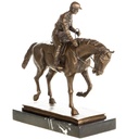 [LA-1822617] Bronzeskulptur Bronzefigur Pferd mit Reiter Bild 4