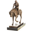 [LA-1822617] Bronzeskulptur Bronzefigur Pferd mit Reiter Bild 5