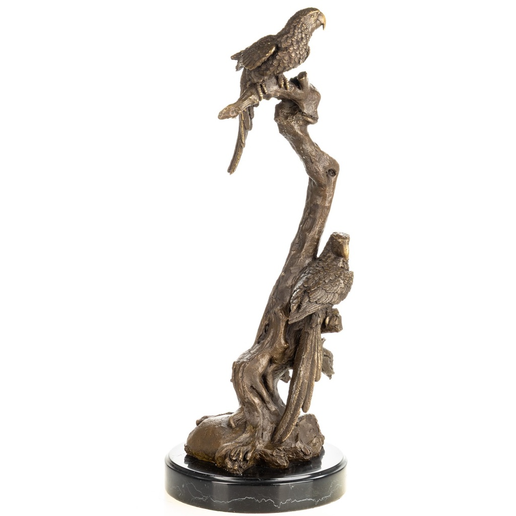 [LA-1822618] Bronzeskulptur Bronzefigur Papageien Bild 2