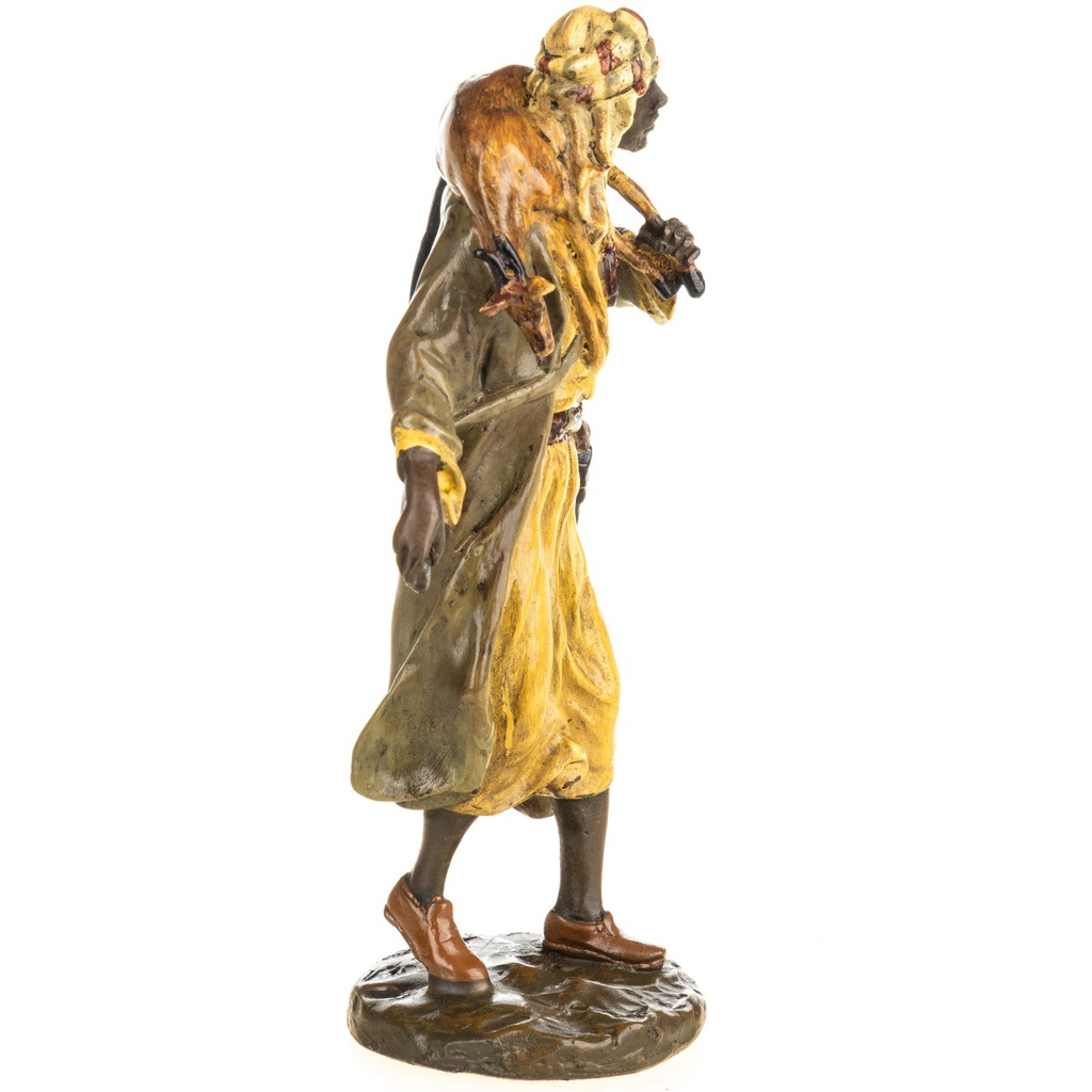 [LA-1822620] Farbige Bronzefigur Wiener Art Arabischer Jäger Bild 3