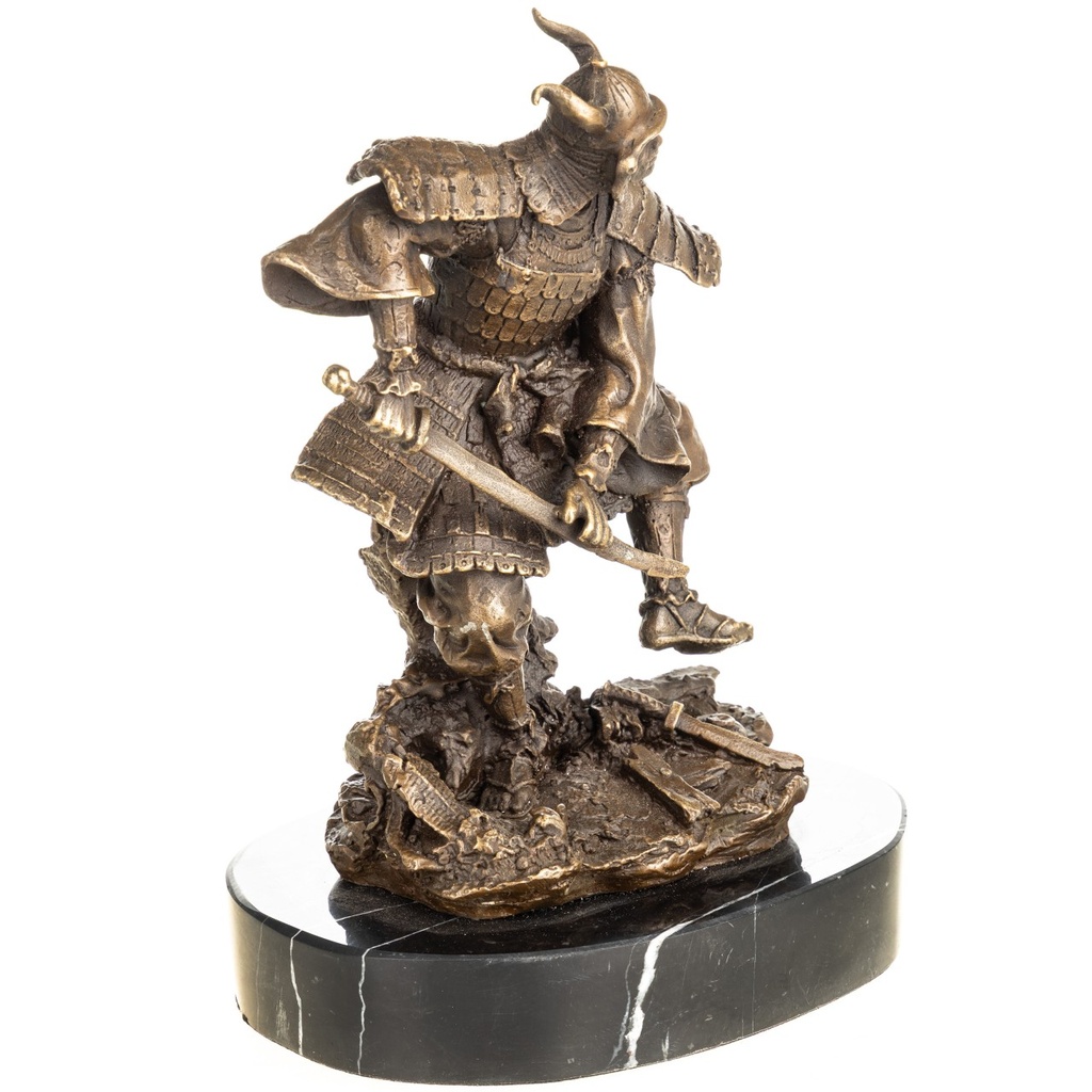 [LA-1822659] Bronzeskulptur Bronzefigur Samurai Bild 3