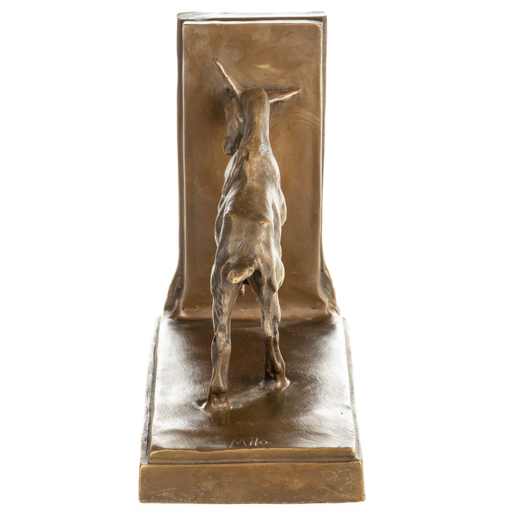 [LA-1822661] Bronzeskulptur Bronzefigur Buchstütze Ziege Bild 3