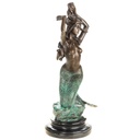 [LA-1822663] Grün Patinierte Bronzefigur Meerjungfrau Bild 4