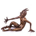 [LA-1822668] Bronzeskulptur Bronzefigur Wiener Art Nackter Teufel Bild 3