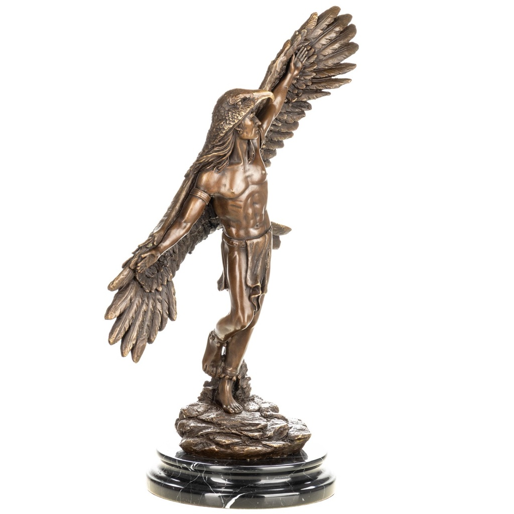 [LA-1822678] Bronzeskulptur Bronzefigur Indianer Bild 2