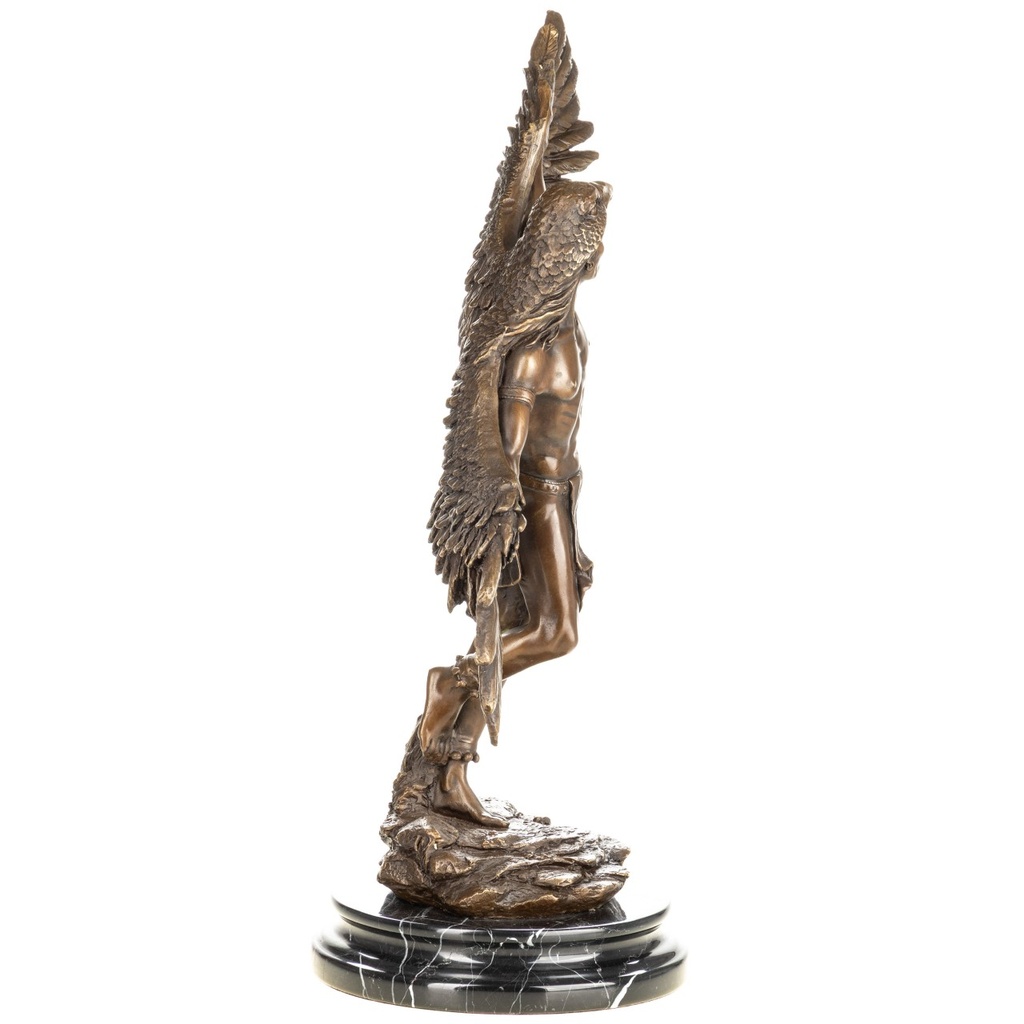 [LA-1822678] Bronzeskulptur Bronzefigur Indianer Bild 3
