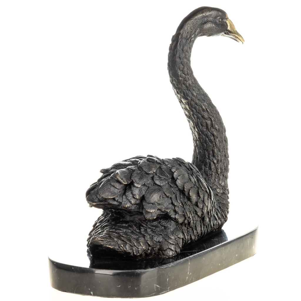 [LA-1822684] Bronzeskulptur Bronzefigur Schwan Bild 2