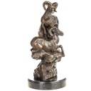 [LA-1822694] Bronzeskulptur Bronzefigur Steinböcke Bild 2