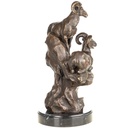 [LA-1822694] Bronzeskulptur Bronzefigur Steinböcke Bild 3