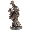 [LA-1822694] Bronzeskulptur Bronzefigur Steinböcke Bild 5