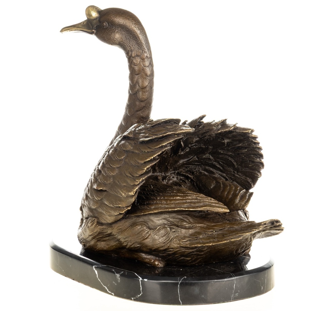 [LA-1822695] Bronzeskulptur Bronzefigur Schwan Bild 2