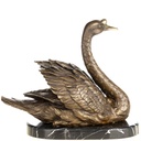 [LA-1822695] Bronzeskulptur Bronzefigur Schwan Bild 3