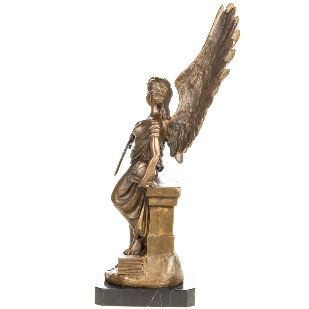 [LA-1822697] Bronzeskulptur Bronzefigur Engel mit Schwert Bild 3