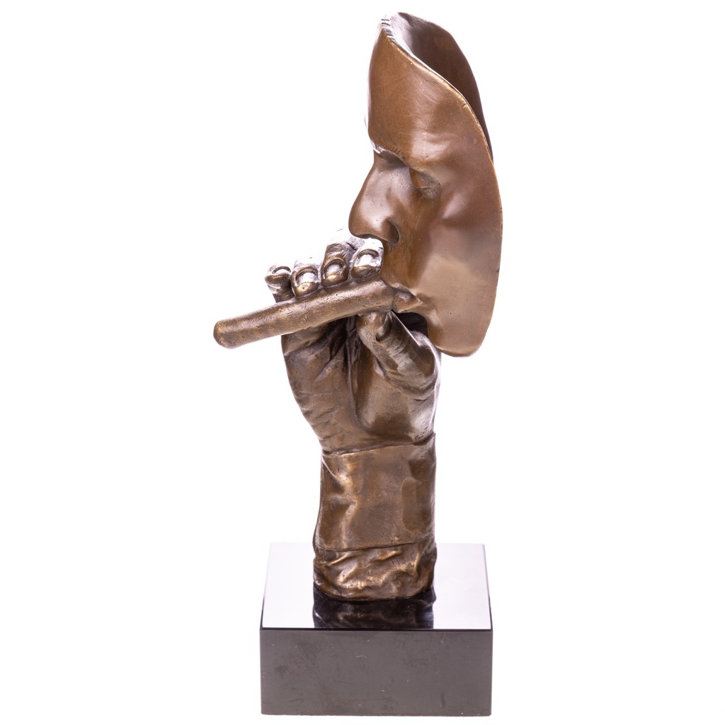 [LA-1822731] Moderne Bronzefigur Mann mit Cigarre Bild 2