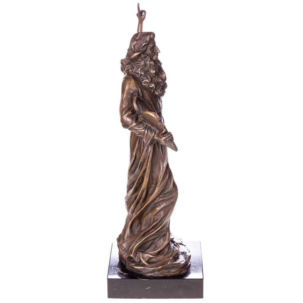 [LA-1822735] Bronzeskulptur Bronzefigur Moses mit den Zehn Geboten Bild 3