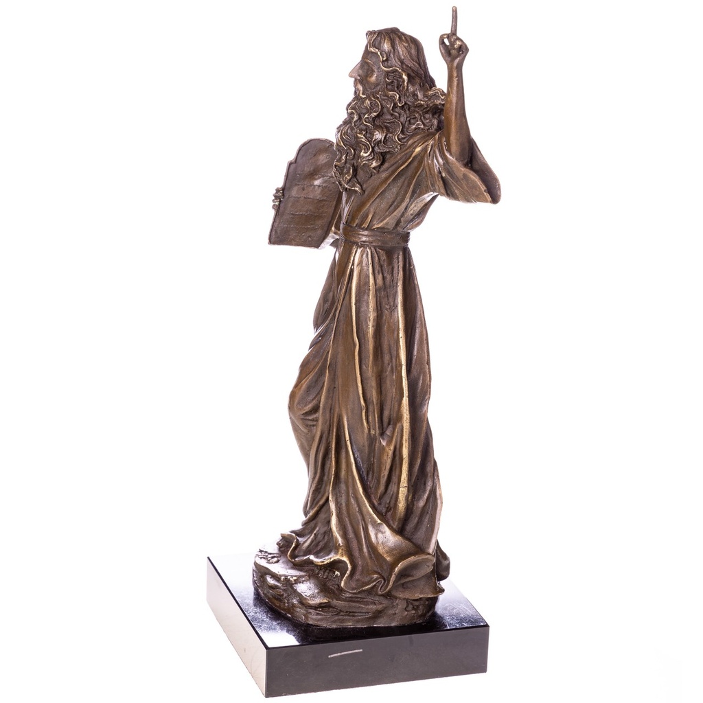 [LA-1822735] Bronzeskulptur Bronzefigur Moses mit den Zehn Geboten Bild 4