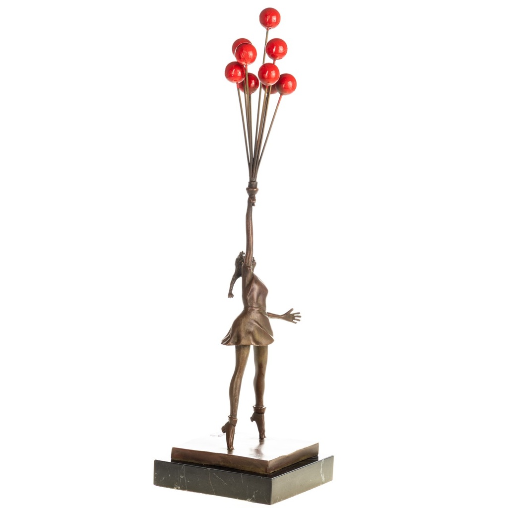 [LA-1822738] Bronzeskulptur Bronzefigur Flying Balloon Girl nach Banksy Bild 2