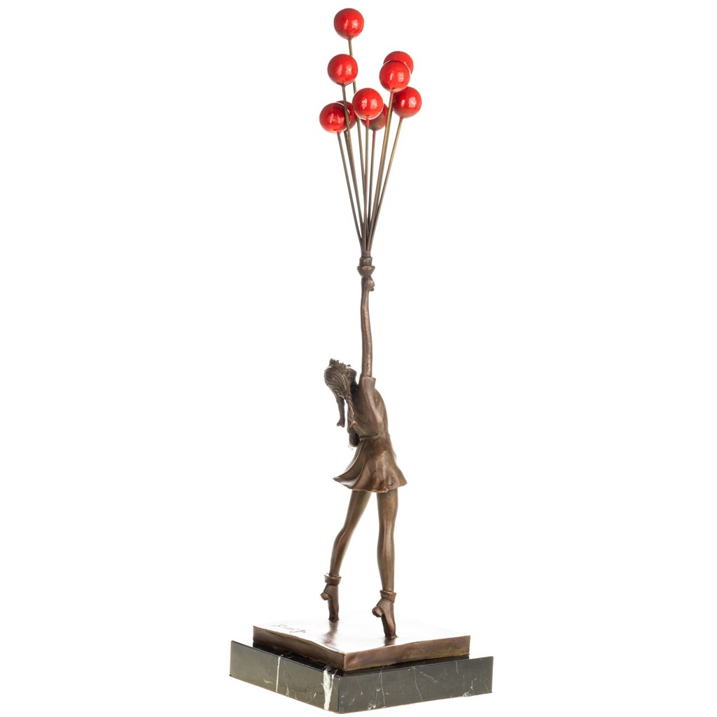 [LA-1822738] Bronzeskulptur Bronzefigur Flying Balloon Girl nach Banksy Bild 3