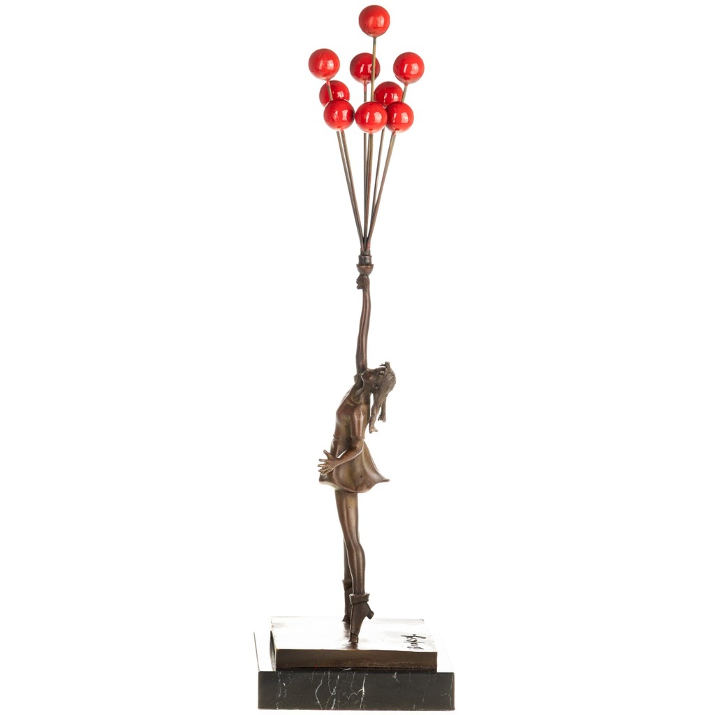 [LA-1822738] Bronzeskulptur Bronzefigur Flying Balloon Girl nach Banksy Bild 4