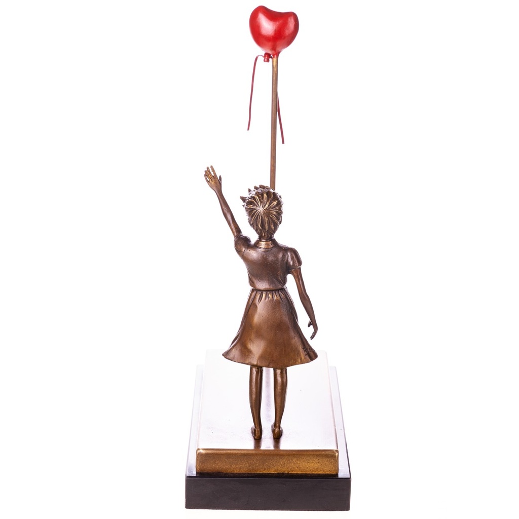 [LA-1822739] Bronzeskulptur Bronzefigur Mädchen mit Luftballon Balloon Girl nach Banksy Bild 3