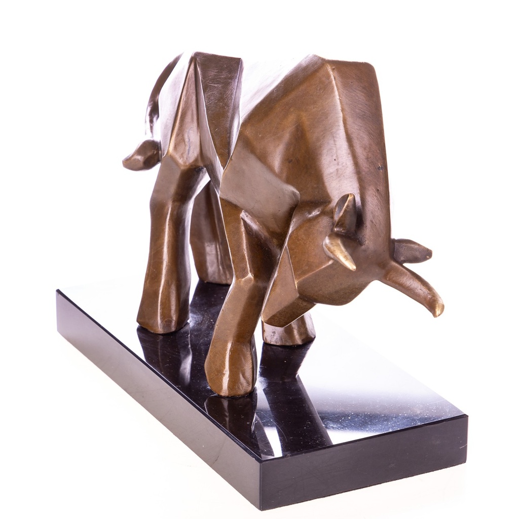 [LA-1822741] Moderne Bronzefigur kubistischer Stier Bild 2
