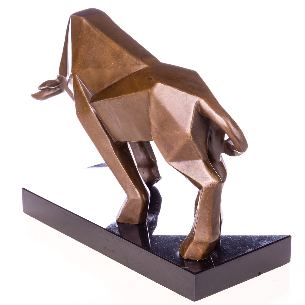 [LA-1822741] Moderne Bronzefigur kubistischer Stier Bild 4