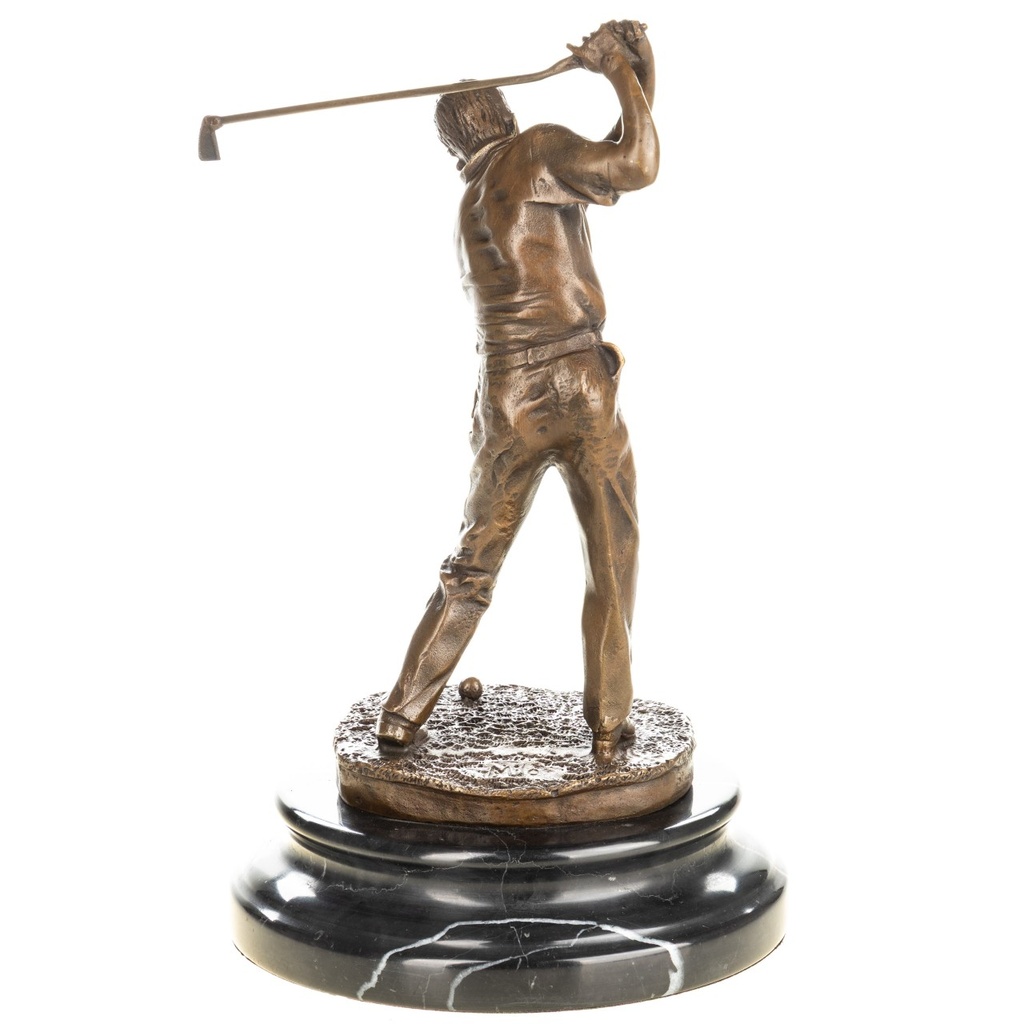 [LA-1822743] Bronzeskulptur Bronzefigur Golfer Bild 3