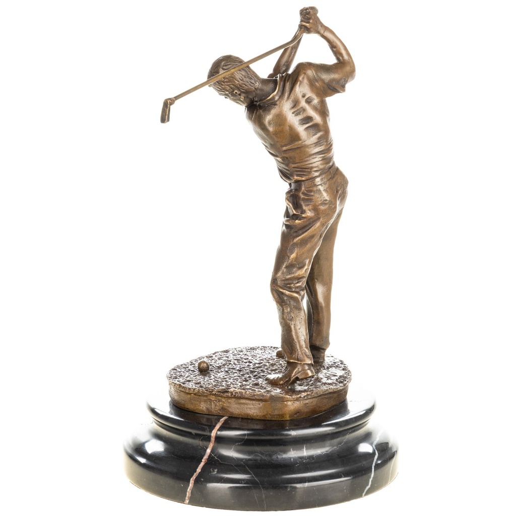 [LA-1822743] Bronzeskulptur Bronzefigur Golfer Bild 4