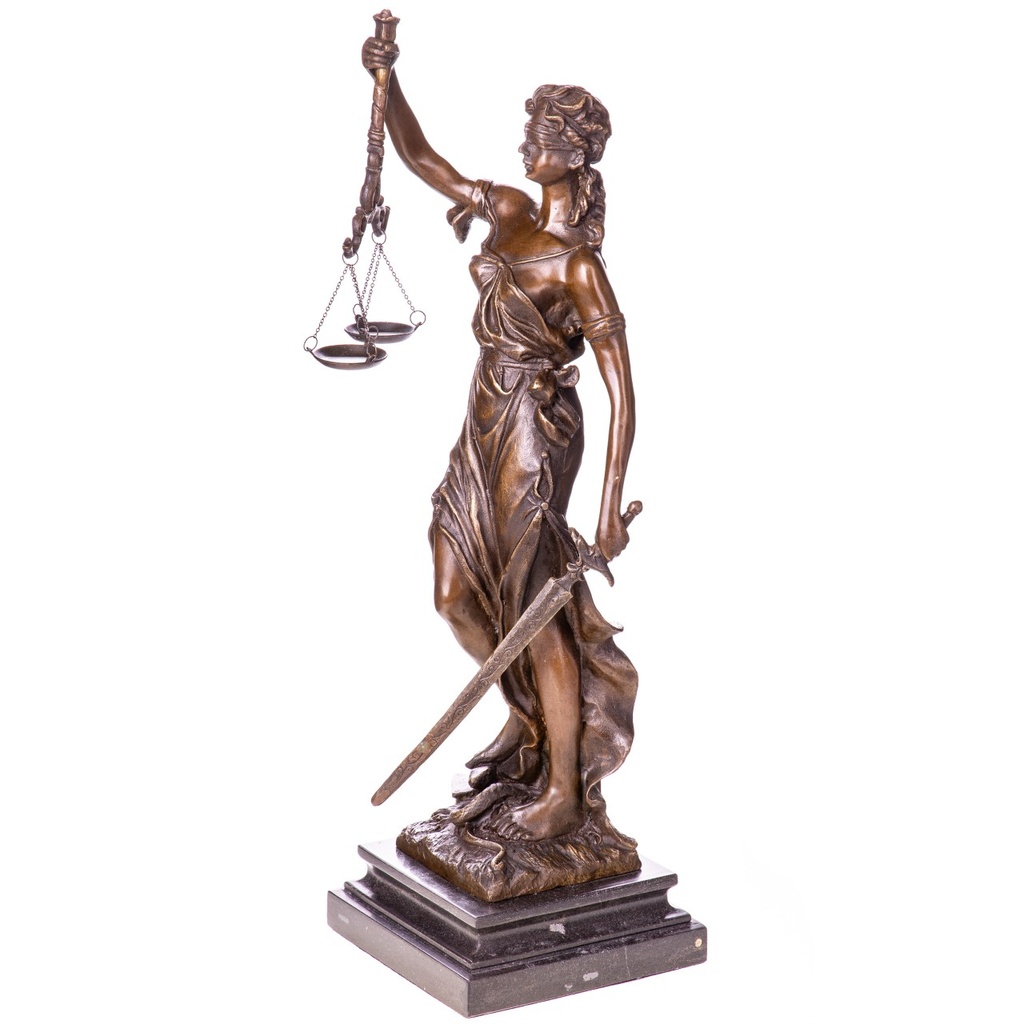 [LA-1822749] Bronzeskulptur Bronzefigur Justitia Bild 2
