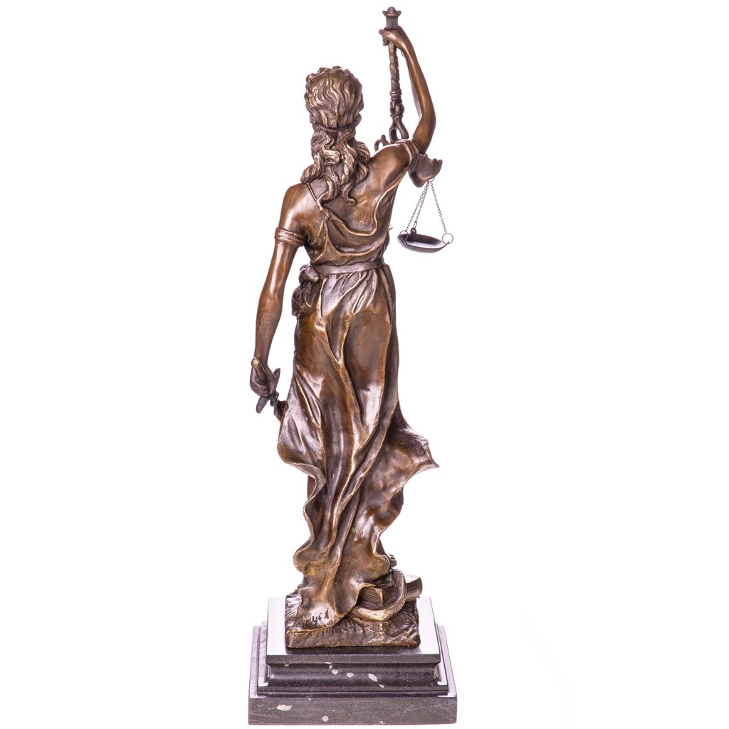 [LA-1822749] Bronzeskulptur Bronzefigur Justitia Bild 4