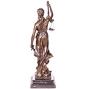 [LA-1822749] Bronzeskulptur Bronzefigur Justitia Bild 4