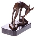 [LA-1822751] Bronzeskulptur Bronzefigur Reh mit Kitz Bild 2