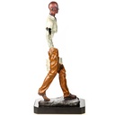 [LA-1822757] Farbige Bronzefigur Mann mit Koffer Modern Bild 2