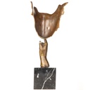 [LA-1822758] Moderne Bronzefigur Abstraktes Gesicht Bild 4