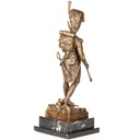 [LA-1822761] Bronzeskulptur Bronzefigur Soldat mit Muskete Bild 3