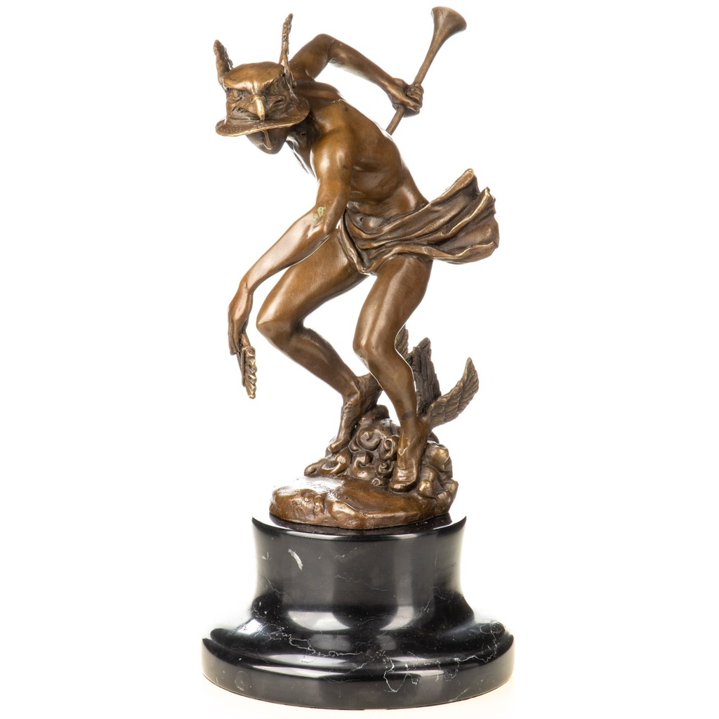 [LA-1822762] Bronzeskulptur Bronzefigur Hermes Bild 4