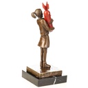 [LA-1822767] Moderne Bronzefigur Bomb Hugger nach Banksy Bild 2