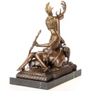 [LA-1822769] Mythologosche Bronzefigur Diana Göttin der Jagd mit Hirsch und Hunden Bild 6