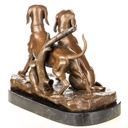 [LA-1822771] Bronzeskulptur Bronzefigur Jagdhunde Bild 3