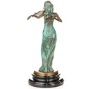 [LA-1822775] Farbige Bronzefigur Geigerin Bild 2